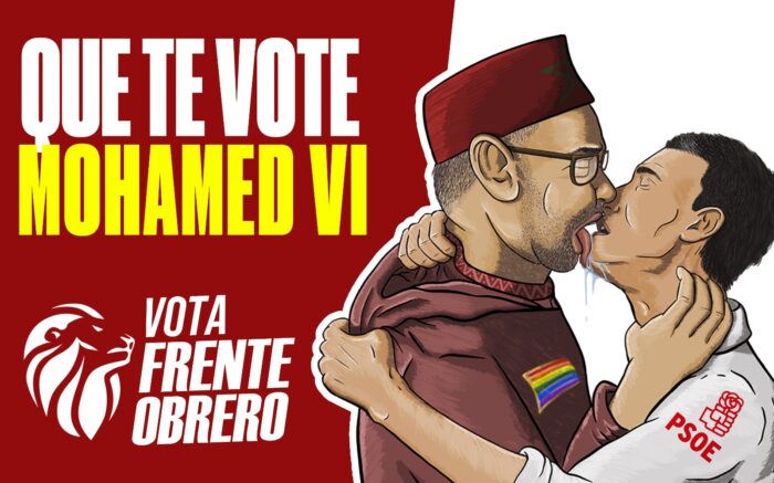 Que te vote Mohamed VI. Vota Frente Obrero.