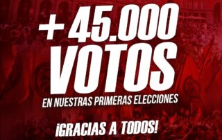 45000 votos en las elecciones generales
